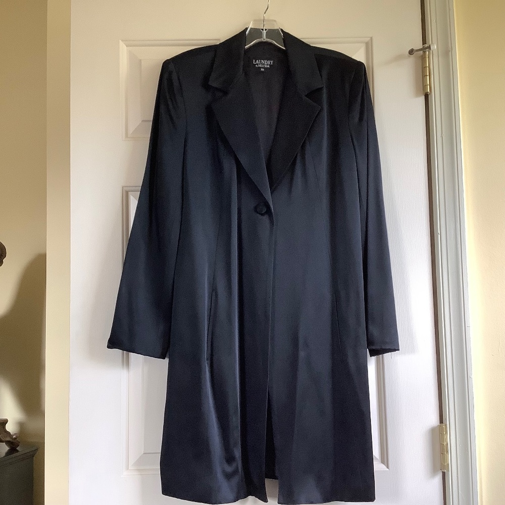 Laundry by Shelli Segal Formal Jacket Topper Black SZ 10